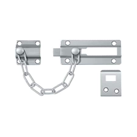 Patioplus Door Guard Chain, Satin Chrome, Solid Brass PA3251219
